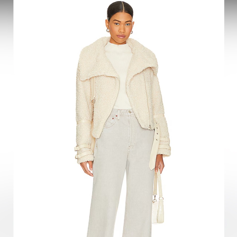 Tularosa Bailey Moto Jacket in Tan Sand